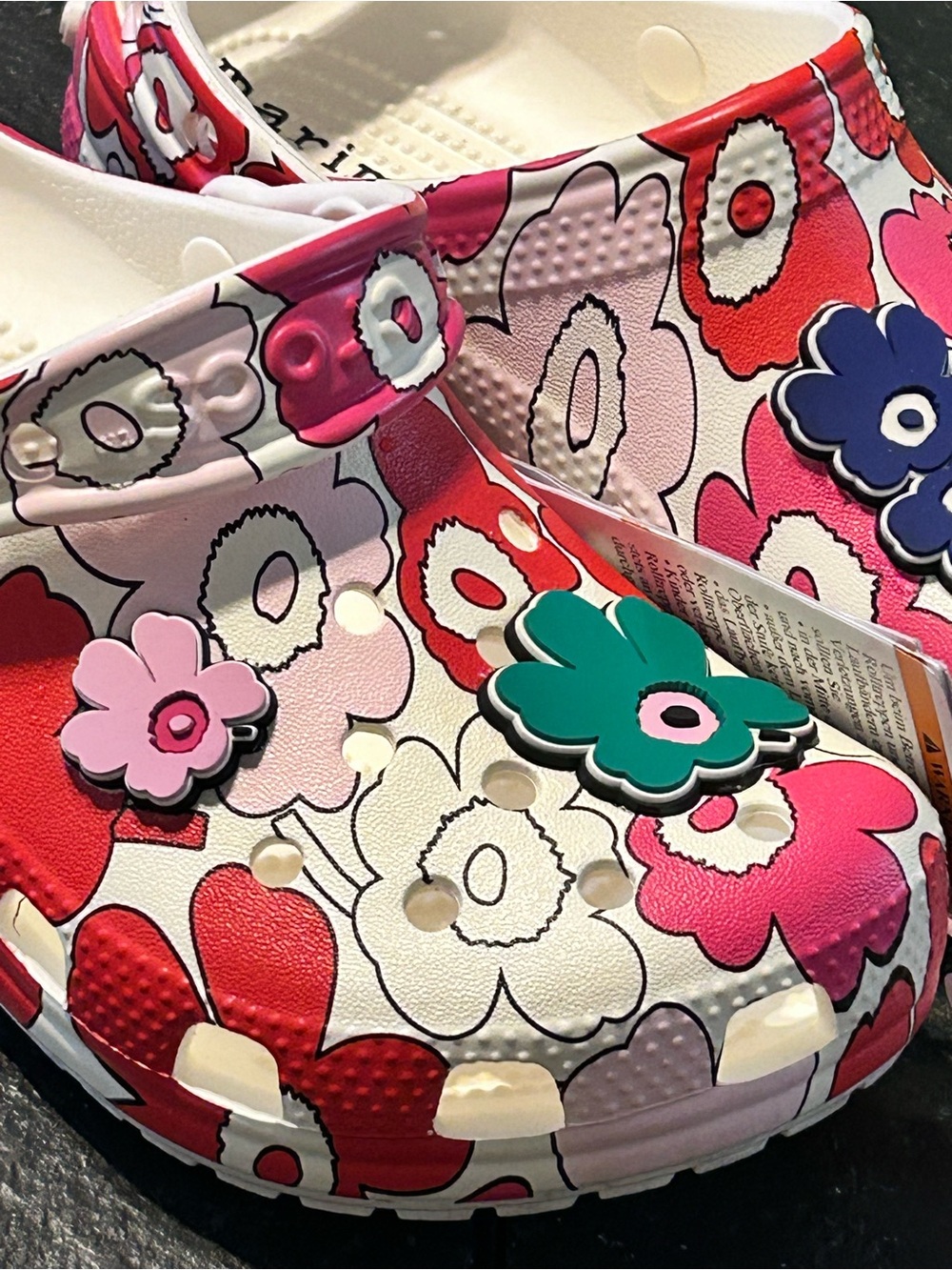NEW CROCS KIDS Kids' Marimekko Classic Clog 211123 Multi Size 2 - Picture 8 of 10